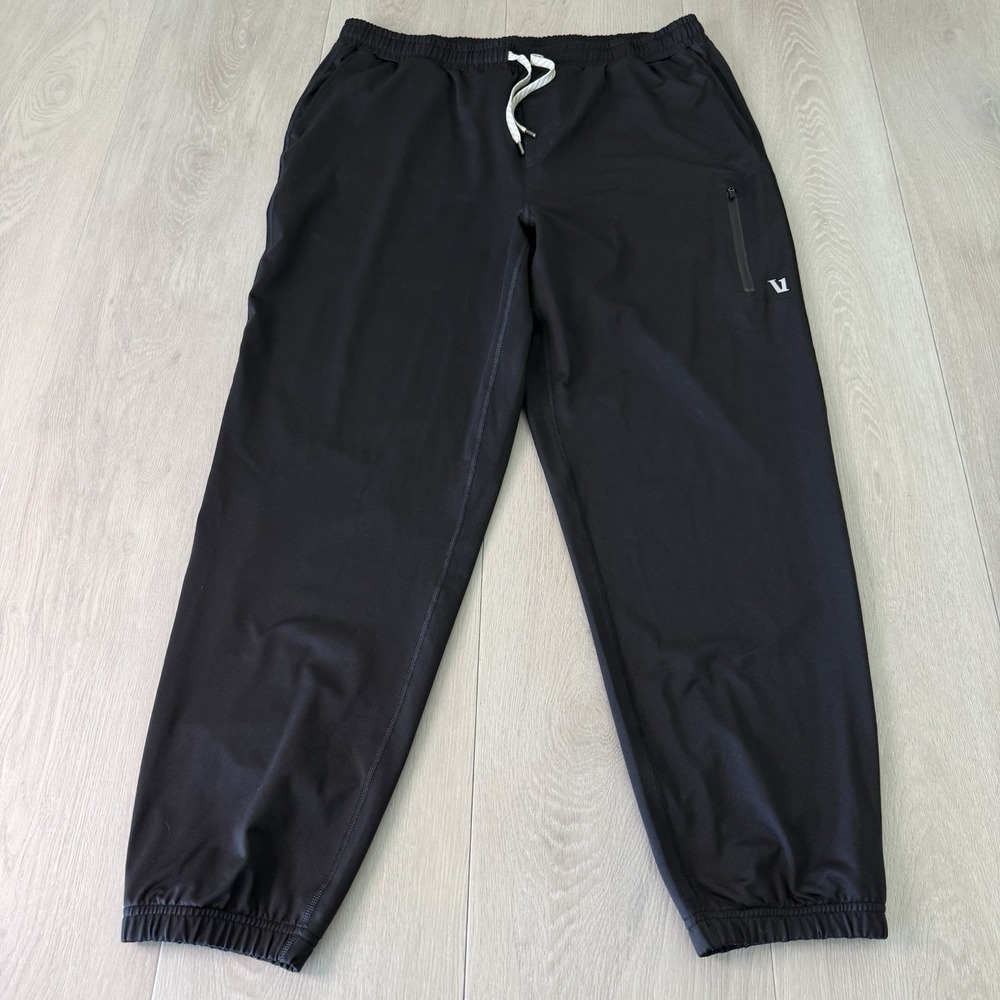Vuori Sunday Performance Jogger Pants Men's Size XL Black Performance Stretch - Picture 2 of 9